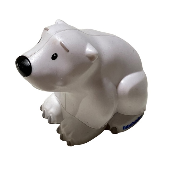 Fisher-Price Little People Animal Figures Giraffe Polar Bear and Pig Lot of 3 - Picture 4 of 4